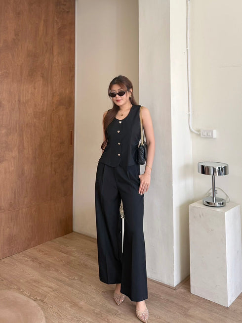 Two Piece Waistcoat Style With Trouser
